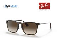 Ray-Ban Mens Sunglasses Chris 4187 856/13 Rubber Havana Gradient Brown - One Size