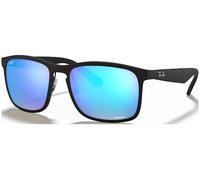 Ray-Ban Sunglasses RB4264 601SA1 Matte Black Blue Flash Polarized Chromance