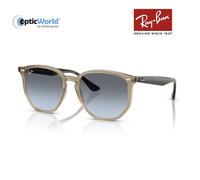 Ray - Ban Unisex RB4306 6788V1 Sunglasses Acetate Beige Geometric Normal Shaded