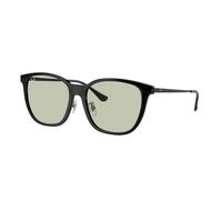 Ray - Ban RB4333D 601/2 Unisex Sunglasses Injected Black Green Squared Normal