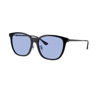 Ray - Ban RB4333D 674680 Unisex Sunglasses Injected Black Blue Squared Normal