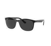 Ray - Ban RB4374 603948 Unisex Sunglasses Nylon Black Grey Squared Polarized