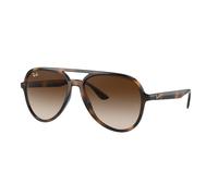 Ray - Ban RB4376 710/13 Unisex Sunglasses Injected Turtle Brown Pilot Normal Shaded