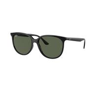 Ray - Ban RB4378 601/71 Woman Sunglasses Injected Black Green Squared Normal