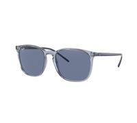 Ray - Ban RB4387 639980 Unisex Sunglasses Injected Blue Blue Squared Normal