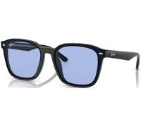 Ray - Ban Unisex RB4392D 601/80 Sunglasses Injected Black Blue Squared Normal