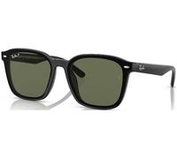 Ray - Ban Unisex RB4392D 601/9A Sunglasses Injected Black Green Squared Polarized