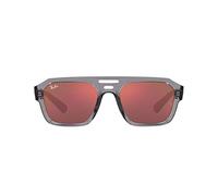 Ray-Ban Rb4397 Corrigan Square Sunglasses, Transparent Grey, 54 mm