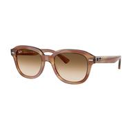 Ray - Ban RB4398 ERIK 140351 Unisex Sunglasses Acetate Turtle Brown Squared Normal Shaded