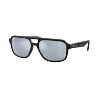 Ray - Ban RB4414M F68430 Unisex Sunglasses Nylon Black Silver Geometric Normal Mirror