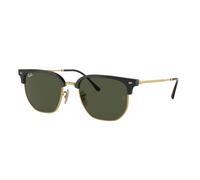 Ray - Ban RB4416 NEW CLUBMASTER 601/31 Unisex Sunglasses Injected Black Green Geometric Normal