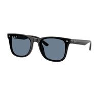 Ray - Ban RB4420 601/2V Unisex Sunglasses Injected Black Blue Squared Polarized
