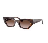 Ray - Ban RB4430 ZENA 135913 Unisex Sunglasses Injected Turtle Brown Geometric Normal Shaded