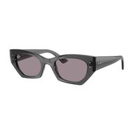 Ray-Ban Sunglasses Unisex Zena Bio-based - Transparent Grey Frame Violet Lenses 49-22