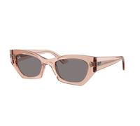 Ray-Ban Sunglasses Unisex Zena Bio-based - Transparent Pink Frame Brown Lenses 52-22