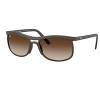 Ray - Ban RB4452 612413 Unisex Sunglasses Peek Brown Brown Squared Normal Shaded