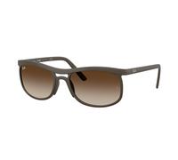 Ray - Ban RB4452 612413 Unisex Sunglasses P rown Brown Squared Normal Shaded