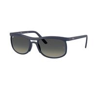 Ray - Ban Unisex RB4452 633111 Sunglasses Peek Blue Grey Squared Normal Shaded