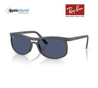 Ray-Ban Unisex Sunglass RB4452 Liteforce - Frame color: Sand Grey, Lens color: Dark Blue