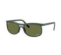 Ray - Ban RB4452CH 6016/2 Unisex Sunglasses Peek Green Squared Polarized