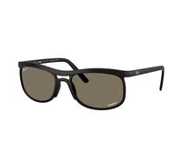 Ray - Ban RB4452CH 601S87 Unisex Sunglasses Peek Black Squared Polarized