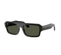 Ray - Ban RB4454 FLACKO 667731 Unisex Sunglasses Acetate Black Green Squared Normal