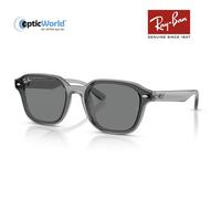 Ray - Ban Unisex RB4458D 645087 Sunglasses Nylon Grey Brown Squared Normal