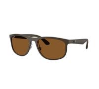 Ray - Ban RB4468 6124BB Unisex Sunglasses Peek Brown Bronze Squared Polarized