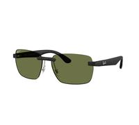 Ray - Ban RB4470CH 601S/2 Unisex Sunglasses Peek Black Green Geometric Polarized