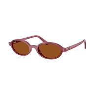 Ray - Ban RB4472 685773 Unisex Sunglasses Injected Violet Brown Round Normal