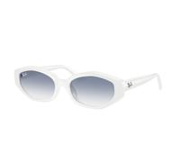 Ray - Ban RB4473D 677219 Unisex Sunglasses Injected White Blue Geometric Normal Nuanced