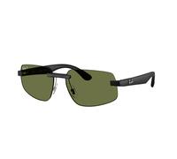Ray - Ban RB4475CH 601S/2 Unisex Sunglasses Peek Black Green Geometric Polarized