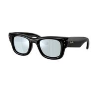 Ray - Ban RB4940 WAYFARER PUFFER 601/30 Unisex Sunglasses Nylon Black Green Squared Normal Mirrored