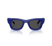 Ray-Ban Rb4940 Wayfarer Puffer Blacked Out Collection By A$ap Rocky Unisex Adult Glasses, Blue/Ultra Black, 47 mm