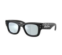 Ray - Ban RB4940B WAYFARER PUFFER 686430 Unisex Sunglasses Nylon Black Green Squared Normal Mirrored