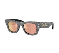 Ray - Ban RB4940BP WAYFARER PUFFER 68657J Unisex Sunglasses Nylon Black Brown Squared Mirror