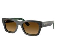 Ray - Ban RB7683S JOSEPH 140285 Unisex Sunglasses Acetate Green Brown Squared Normal Shaded