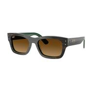 Ray - Ban RB7683S JOSEPH 140285 Unisex Sunglasses Acetate Green Brown Squared Normal Shaded