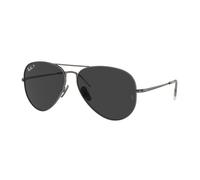 Ray - Ban RB8089 AVIATOR TITANIUM 165/48 Unisex Sunglasses Titanium Grey Black Pilot Polarized
