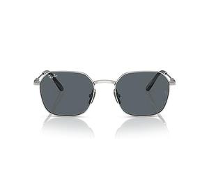 Ray-Ban Rb8094 Jim Titanium Square Sunglasses, silver / blue, 53 mm