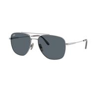 Ray - Ban Unisex RB8097 WILLIAM TITANIUM 9209R5 Sunglasses Titanium Silver Blue Squared Normal
