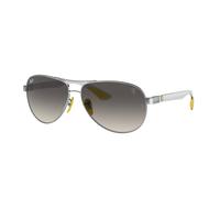 Ray - Ban RB8331M F08311 Man Sunglasses Metal Silver Grey Pilot Normal Shaded