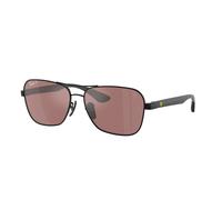Ray - Ban RB8336M F117H2 Unisex Sunglasses Metal Black Violet Squared Polarized