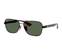 Ray - Ban RB8336M F00271 Unisex Sunglasses Metal Black Green Squared Normal