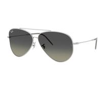 Ray-Ban RBR0101S Aviator Reverse 003/11 Men's Sunglasses Silver Size 62