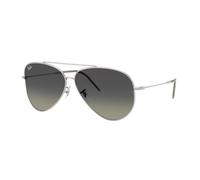 Ray - Ban RBR0101S AVIATOR REVERSE 003/11 Unisex Sunglasses Metal Silver Grey Pilot Normal Shaded