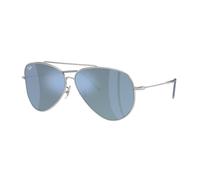 Ray - Ban RBR0101S AVIATOR REVERSE 003/GA Unisex Sunglasses Metal Silver Blue Pilot Normal Mirror