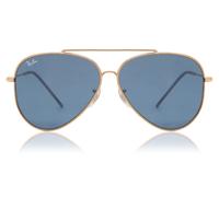 Ray-Ban RB0101S Aviator Reverse Unisex Rose Gold Sunglasses