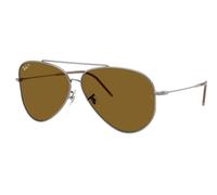 Ray-Ban RBR0101S Aviator Reverse Polarized 004/83 Men's Sunglasses Gunmetal Size 62