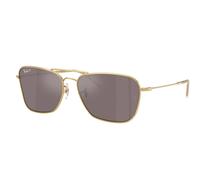 Ray-Ban RBR0102S Caravan Reverse Polarized 001/LB Men's Sunglasses Gold Size 61